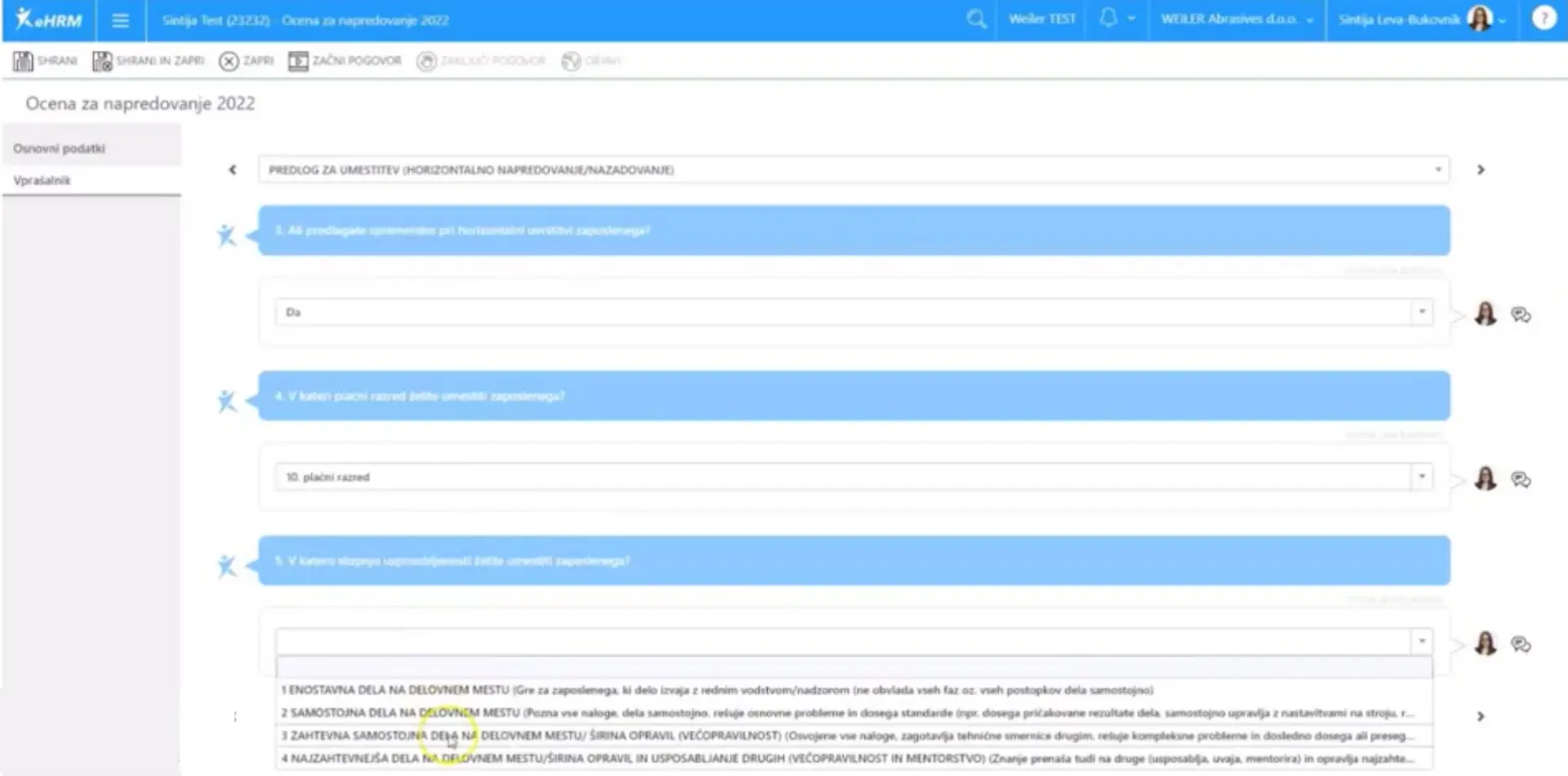 Dobra praksa uporabe modula Pogovori